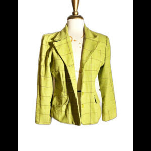 Hillard & Hanson Blazer Size 12 Vintage 90's Corporate Chic Structured Jacket
